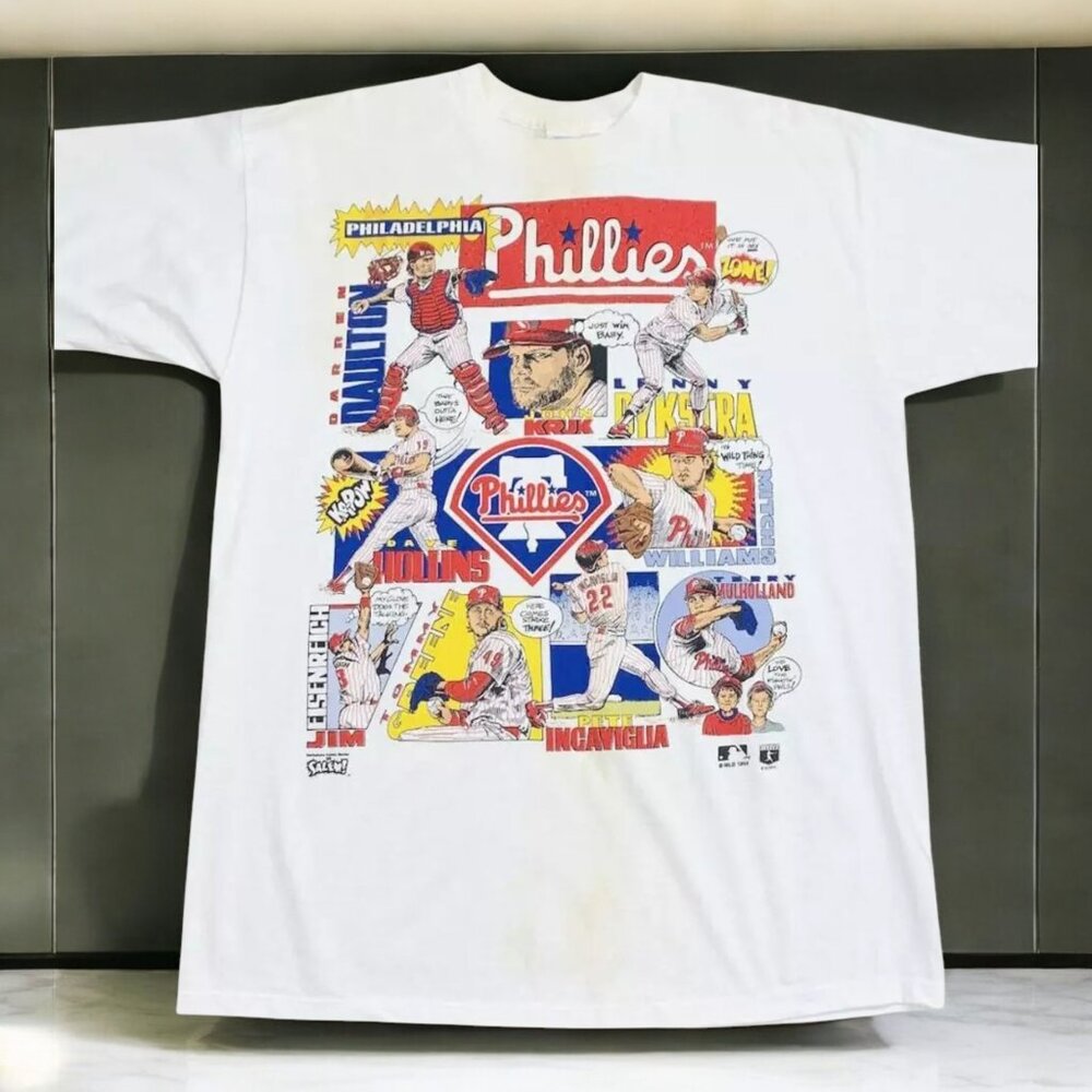 Philadelphia Phillies White MLB Shirts retro style White T shirt Unisex HN1379
